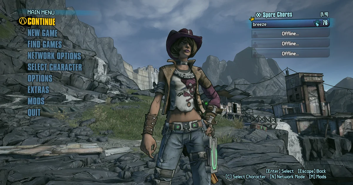 Nisha: Full Playable Character mod for Borderlands 2 by LJBreeze