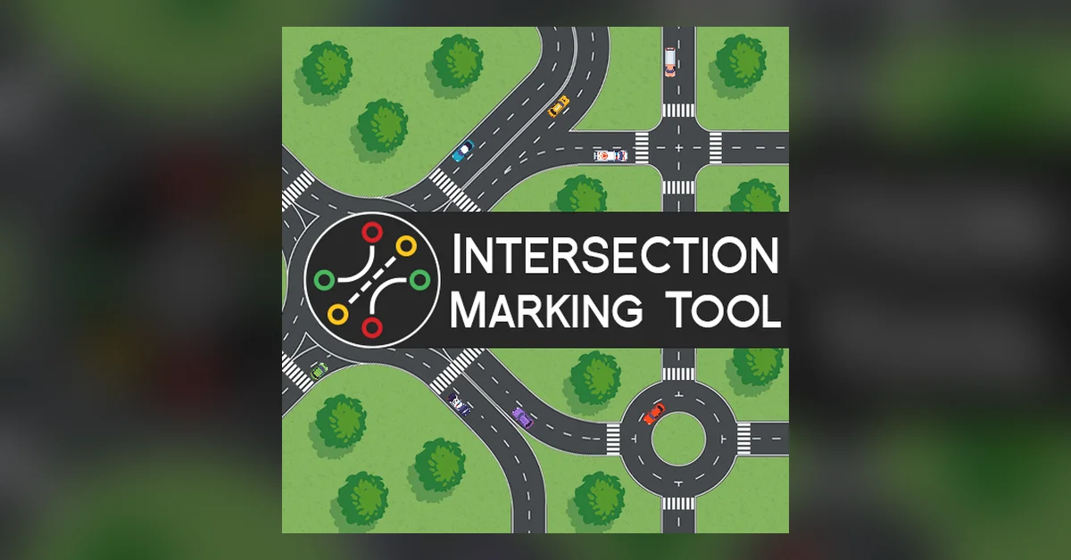 Intersection Marking Tool mod for Cities Skylines by macsergey