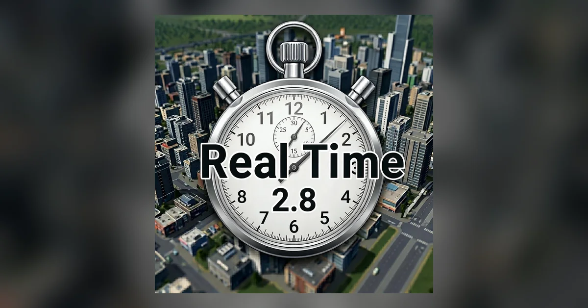 Real Time mod for Cities Skylines by t1a2l