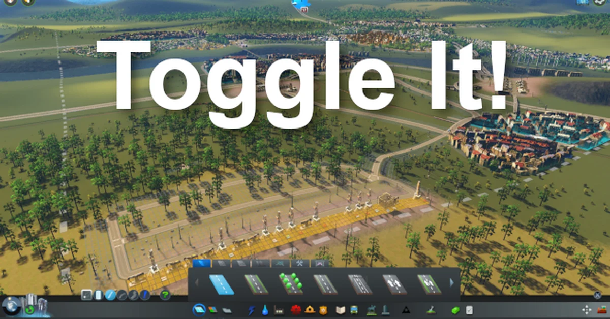 Toggle It! mod for Cities Skylines by Keallu