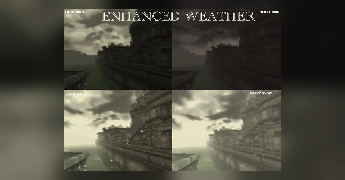 Enhanced Weather: Rain and Snow mod for Fallout 3 by Skingrad24