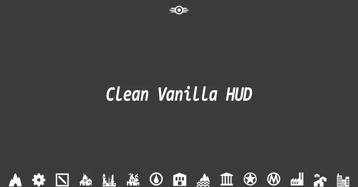 Clean Vanilla HUD mod for Fallout New Vegas by ItsMeJesusHChrist (also known as LOC or The Icon Guy)