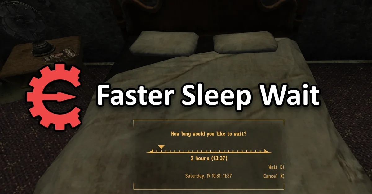 Faster Sleep-Wait mod for Fallout New Vegas by lStewieAl