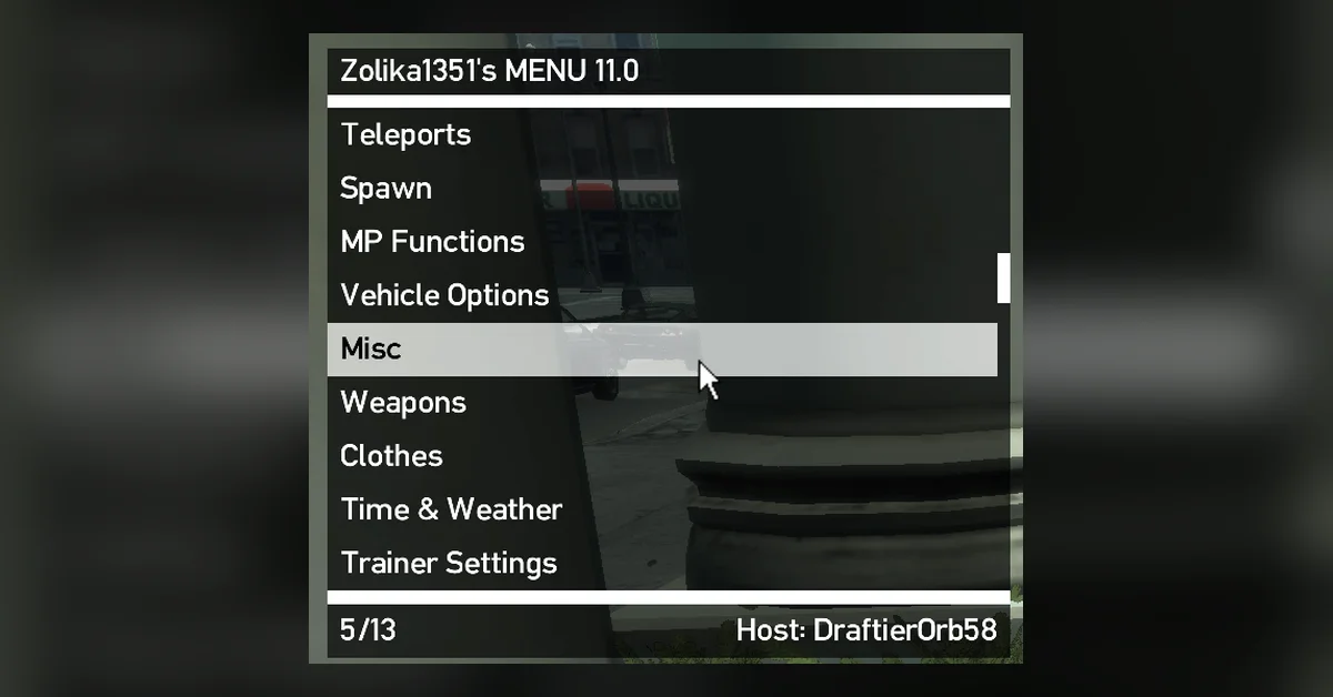 ZMenu IV + Chaos Mod mod for GTA 4 by Zolika1351