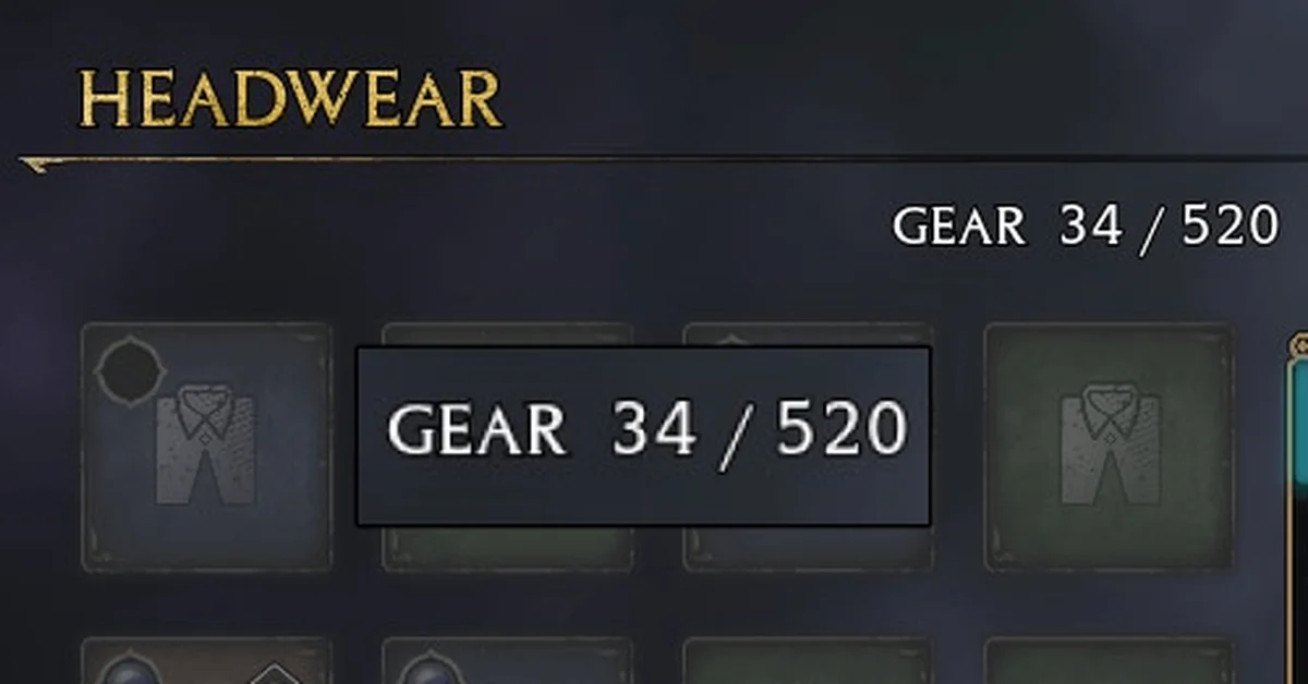 Increased Gear Capacity mod for Hogwarts Legacy by MoxxyHaven