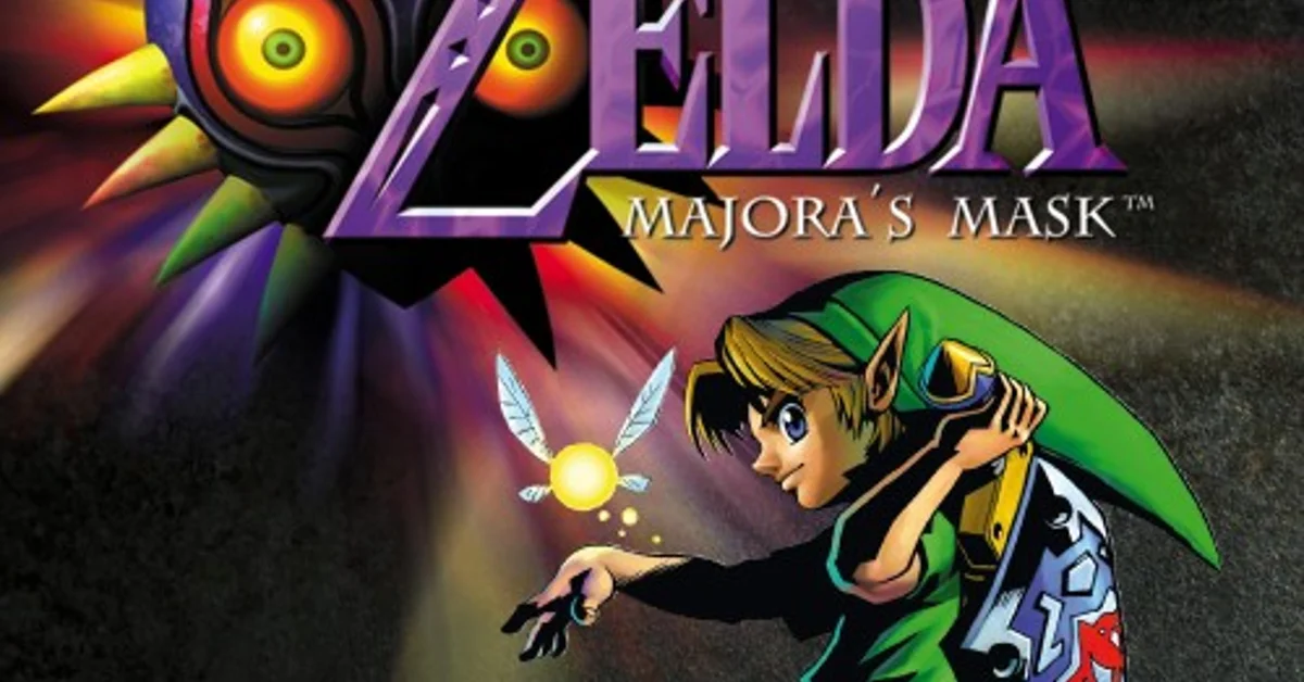 Official key art for The Legend of Zelda: Majora's Mask