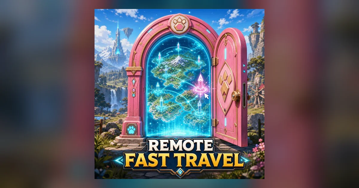 Remote Fast Travel mod for Palworld by 醒醒