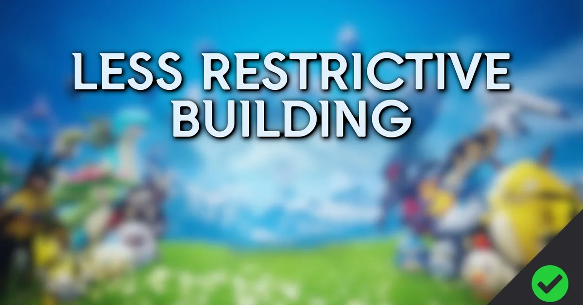 Less Restrictive Building (for 1.0) mod for Palworld by Caites