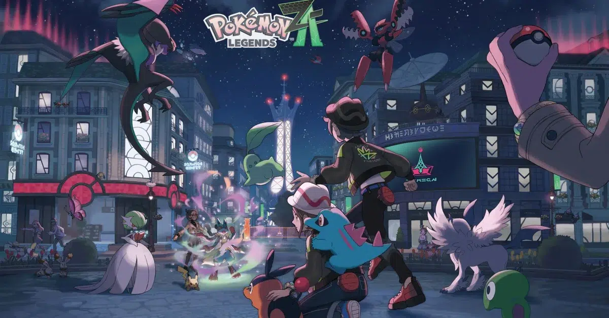 Pokemon Legends Z-A key art showing Lumiose City