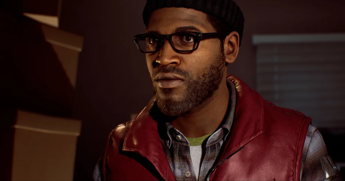 Simon in a cluttered storeroom in Silent Hill Townfall