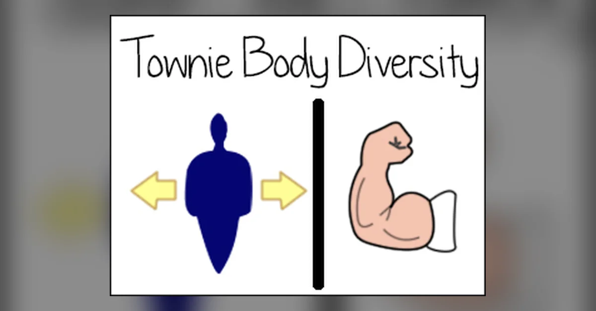 Townie Body Diversity mod for Sims 2 by Nysha