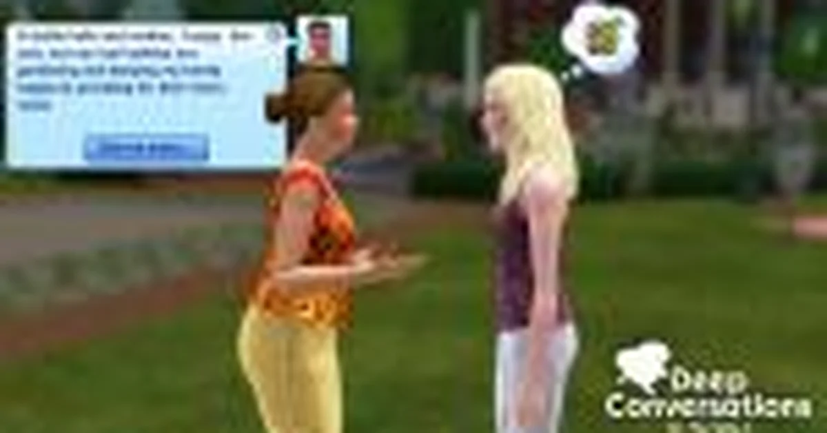 Deep Conversations mod for Sims 3 by QuackGames