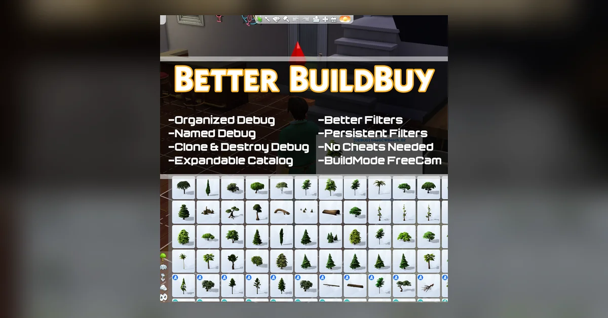 Better BuildBuy mod for The Sims 4 by TwistedMexi