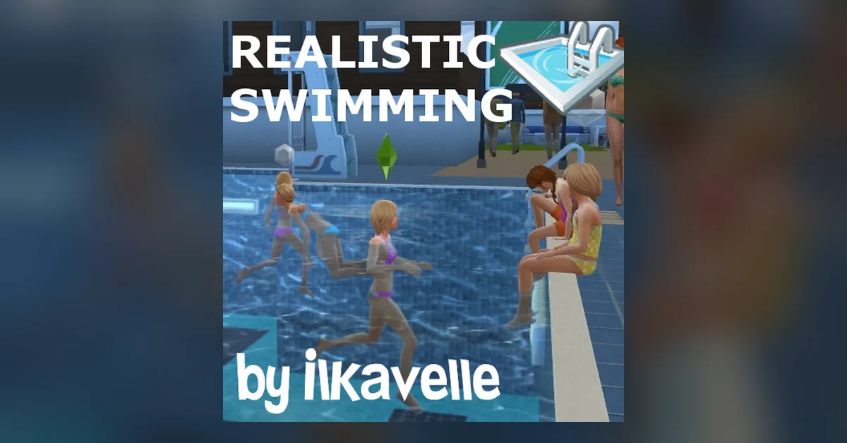 Realistic Swimming mod for The Sims 4 by ilkavelle