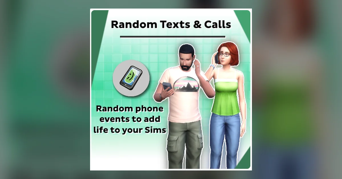 Random Texts and Calls mod for The Sims 4 by Kuttoe
