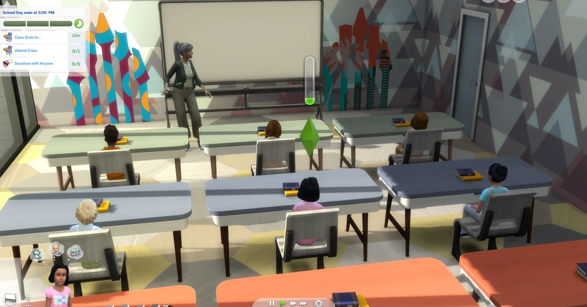 Go to School Mod mod for The Sims 4 by Zerbu