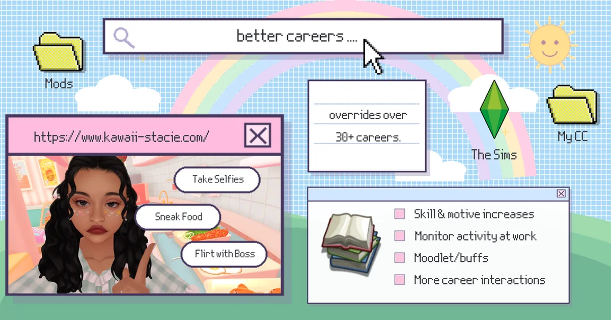 Smart Better Careers mod for The Sims 4 by KawaiiStacie