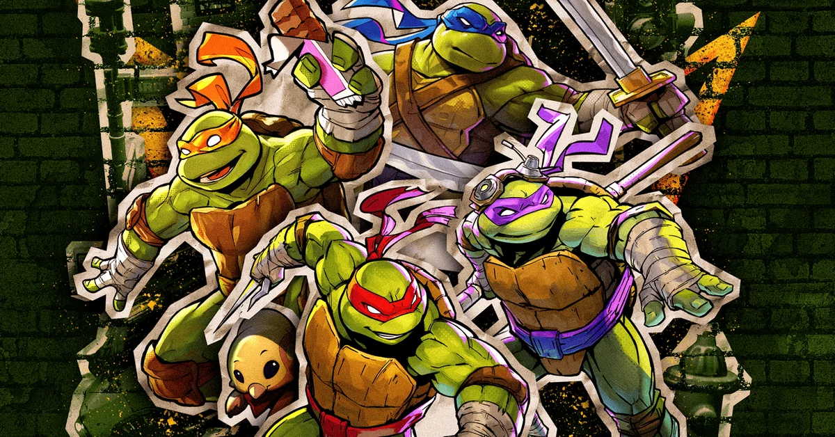Official TMNT: Splintered Fate art of Leonardo, Michelangelo, Donatello and Raphael