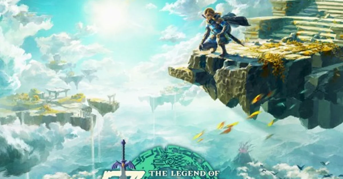 Official key art for The Legend of Zelda: Tears of the Kingdom