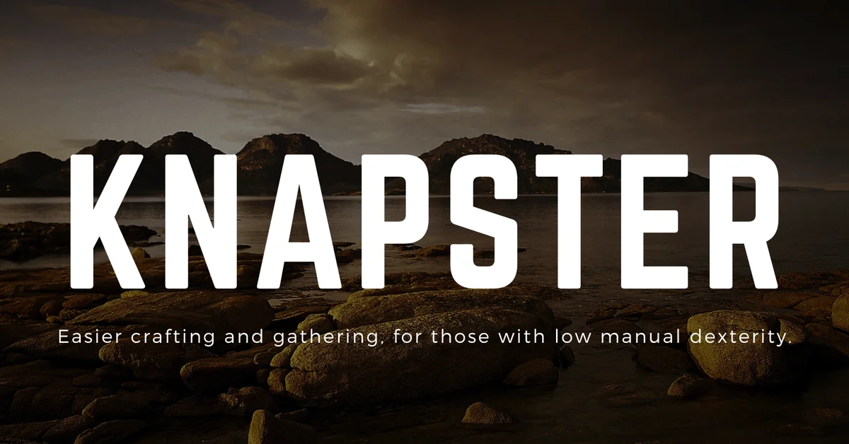 Knapster mod for Vintage Story by Apache