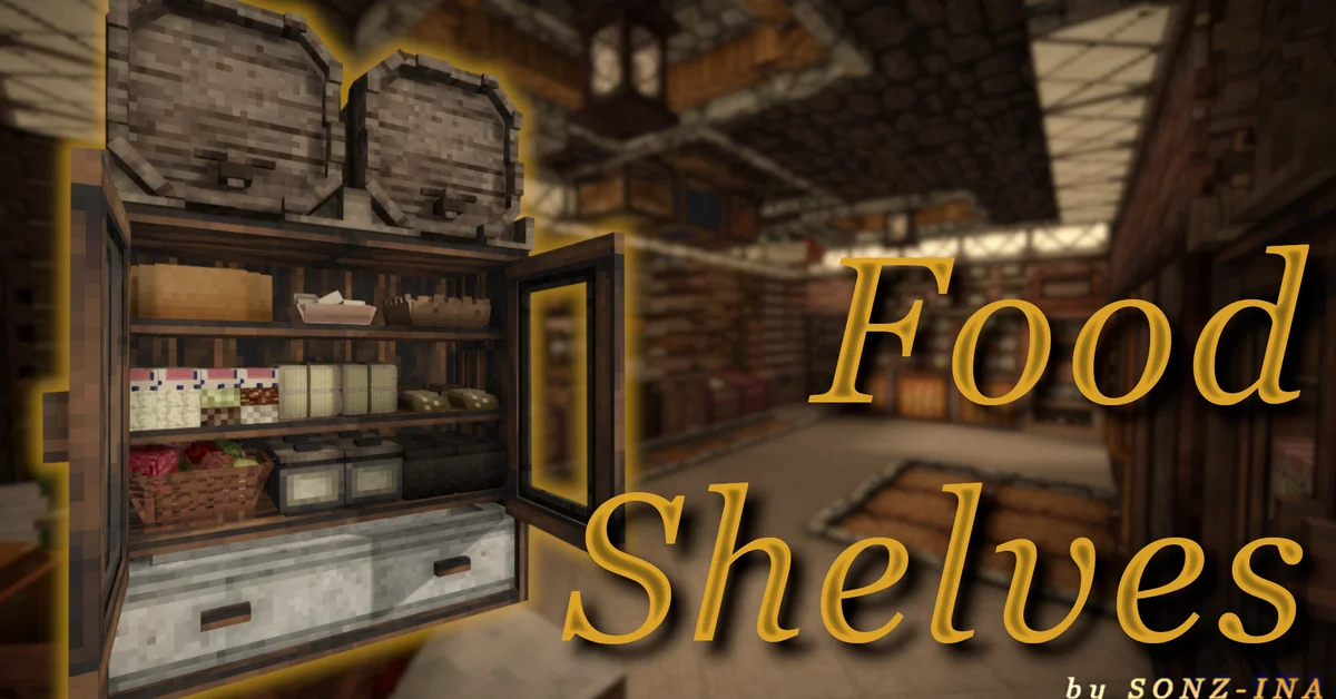 Food Shelves mod for Vintage Story by SONZINA
