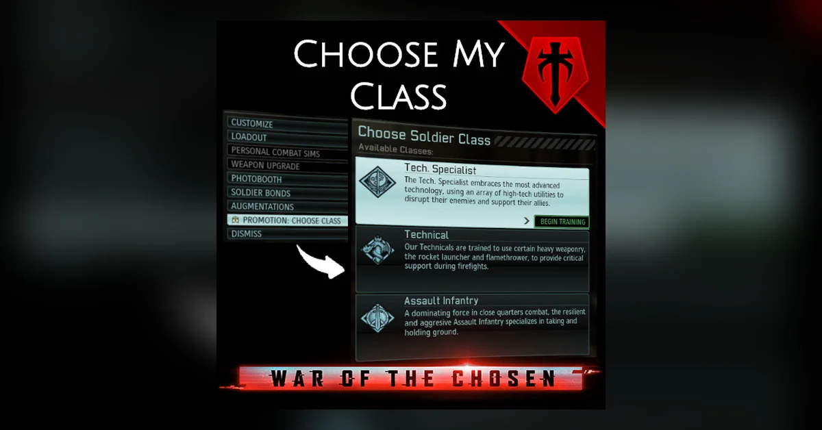 Choose My Class mod for XCOM 2 by shiremct