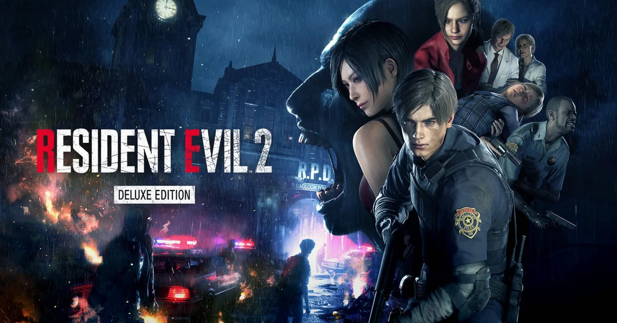 Resident Evil 2 Deluxe Edition key art for Nintendo Switch 2