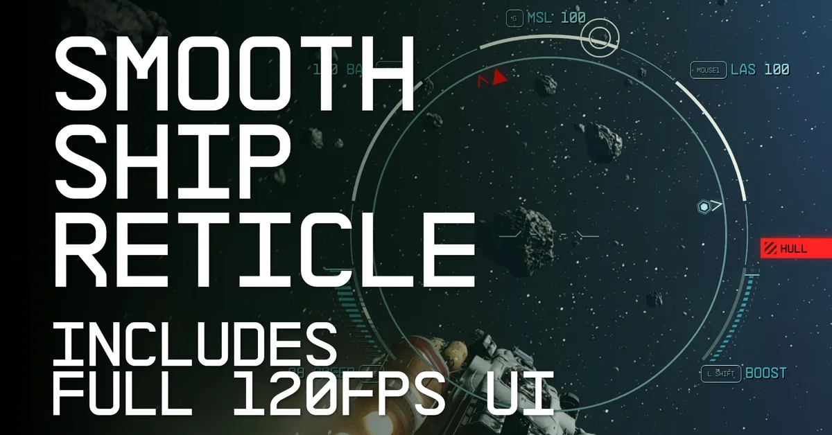 Smooth Ship Reticle mod for Starfield by alexbull_uk