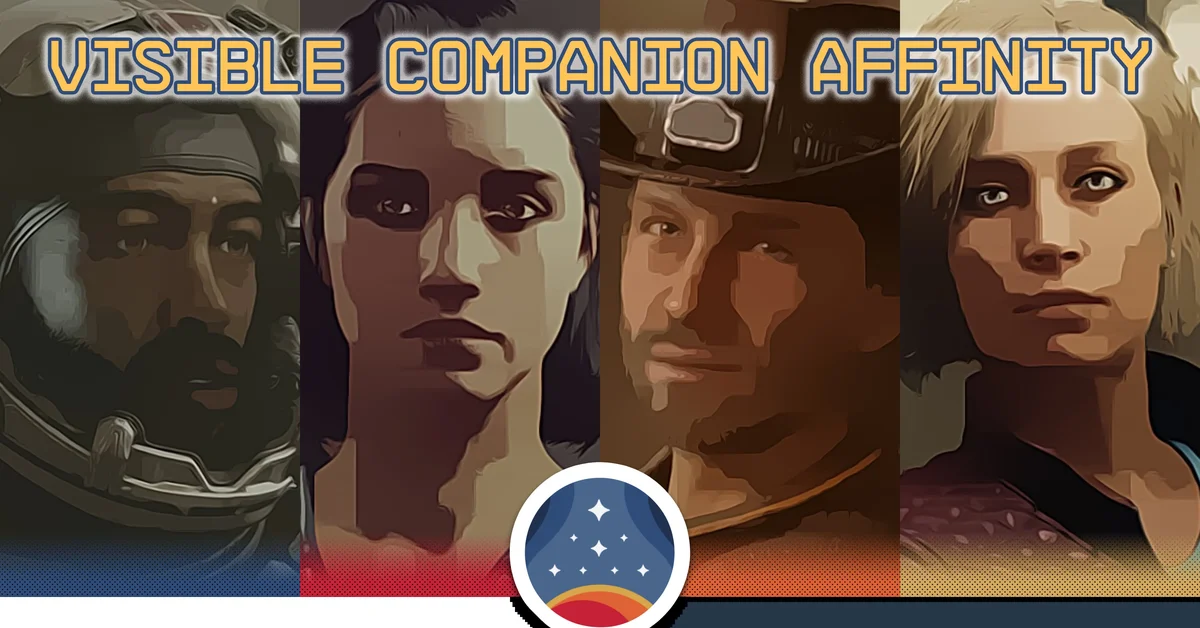 Visible Companion Affinity mod for Starfield by CDante