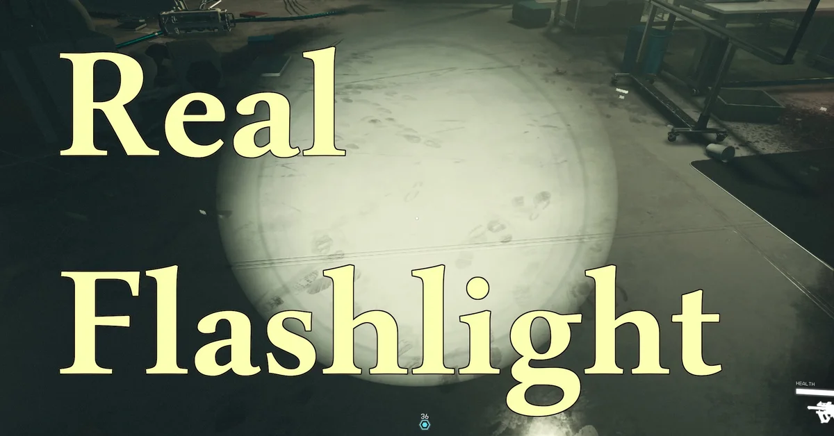 Real Flashlight mod for Starfield by DoubleYou