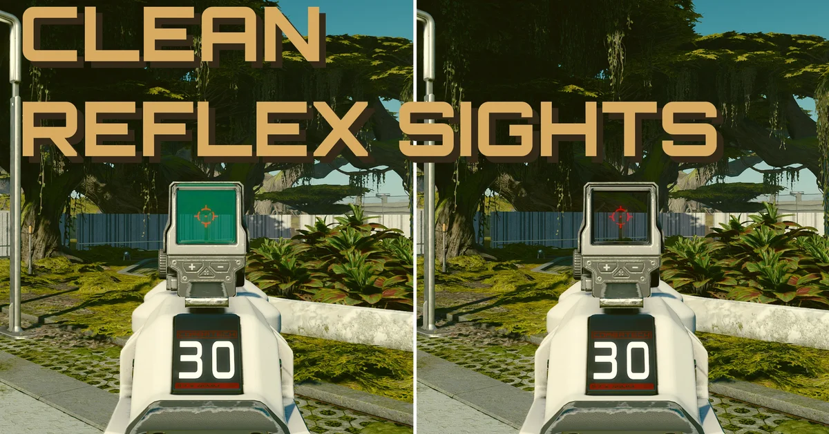 Clean Reflex Sight Lenses mod for Starfield by Stentorious